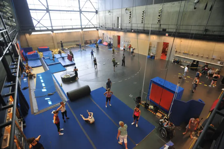 Entrainements dans les studios de l'école